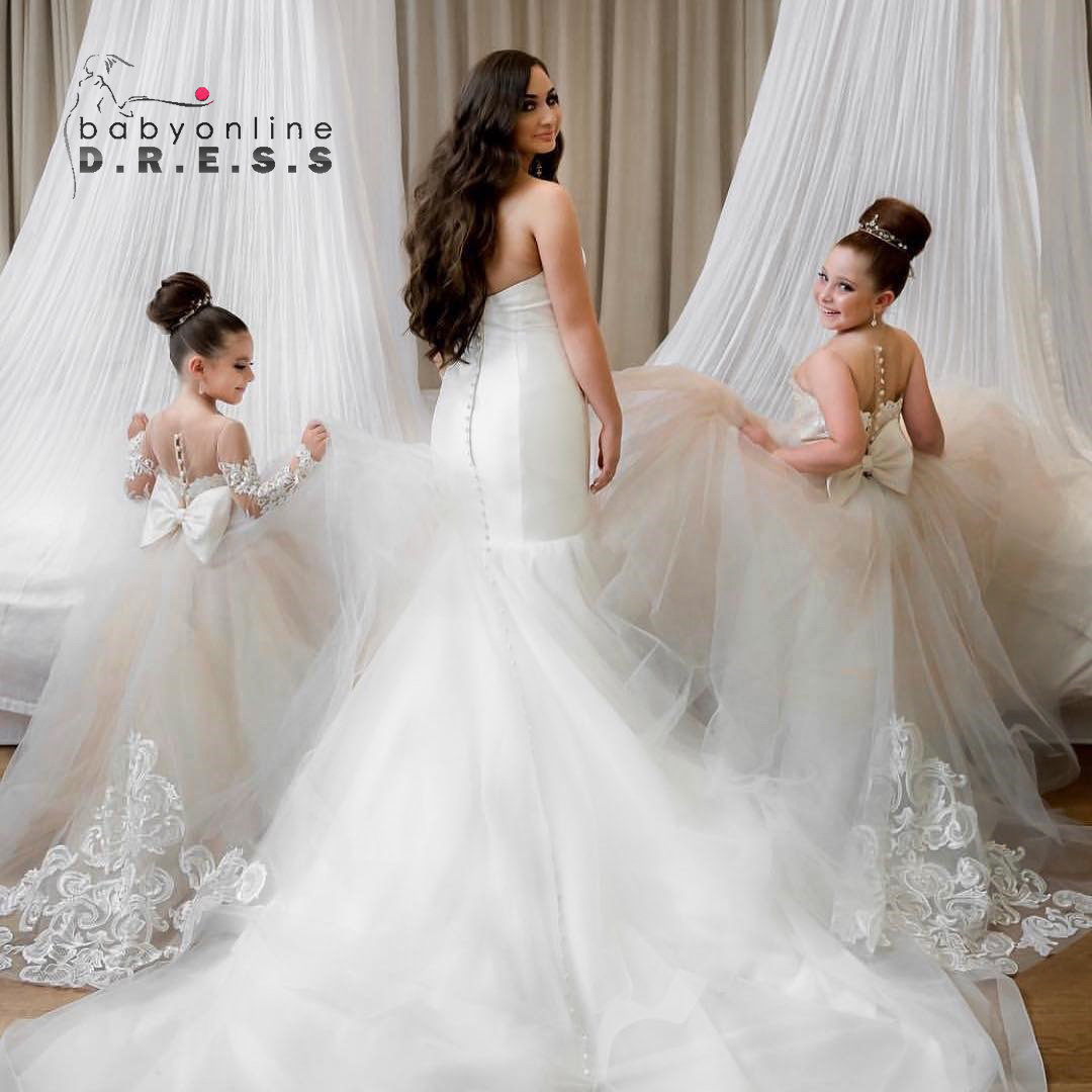 Toddler Girl Tulle Party Dress - 2024ชุดเดรสลูกไม้ผ้าโปร่งลายดอกไม้สำหรับเด็กผู้หญิงชุดเจ้าหญิงสำหรับเด็กเด็กพิธีล้างบาปในงานแต่งงานปาร์ตี้เพื่อนเจ้าสาวรุ่นจูเนียร์ราตรีชุดไปงานเต้นรำ