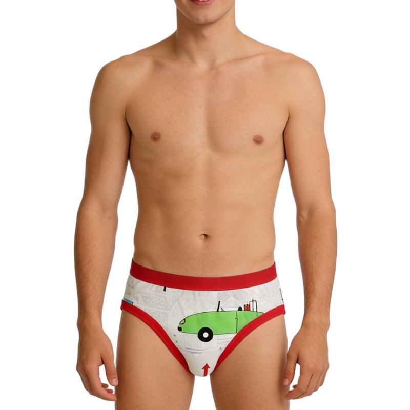 Diapering - กางเกงในลายการ์ตูนน่ารักสำหรับผู้ชาย ผ้าฝ้ายแท้ ABDL ผ้าอ้อมสำเร็จรูป กางเกงฝึกหัดแบบบาง