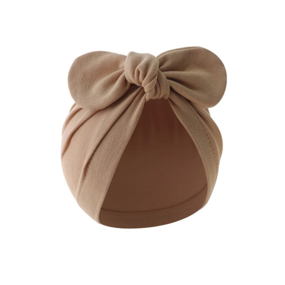 Infant Beanie Hat With Ears - หมวกผ้าโพกหัวเด็กทารกหูกระต่ายน่ารัก ผ้าฝ้ายเนื้อนุ่ม หมวกบีนนี่เด็กวัยหัดเดิน ผ้าโพกหัวสำหรับเด็กผู้ชายและเด็กผู้หญิง สวมใส่ได้ทุกวัน