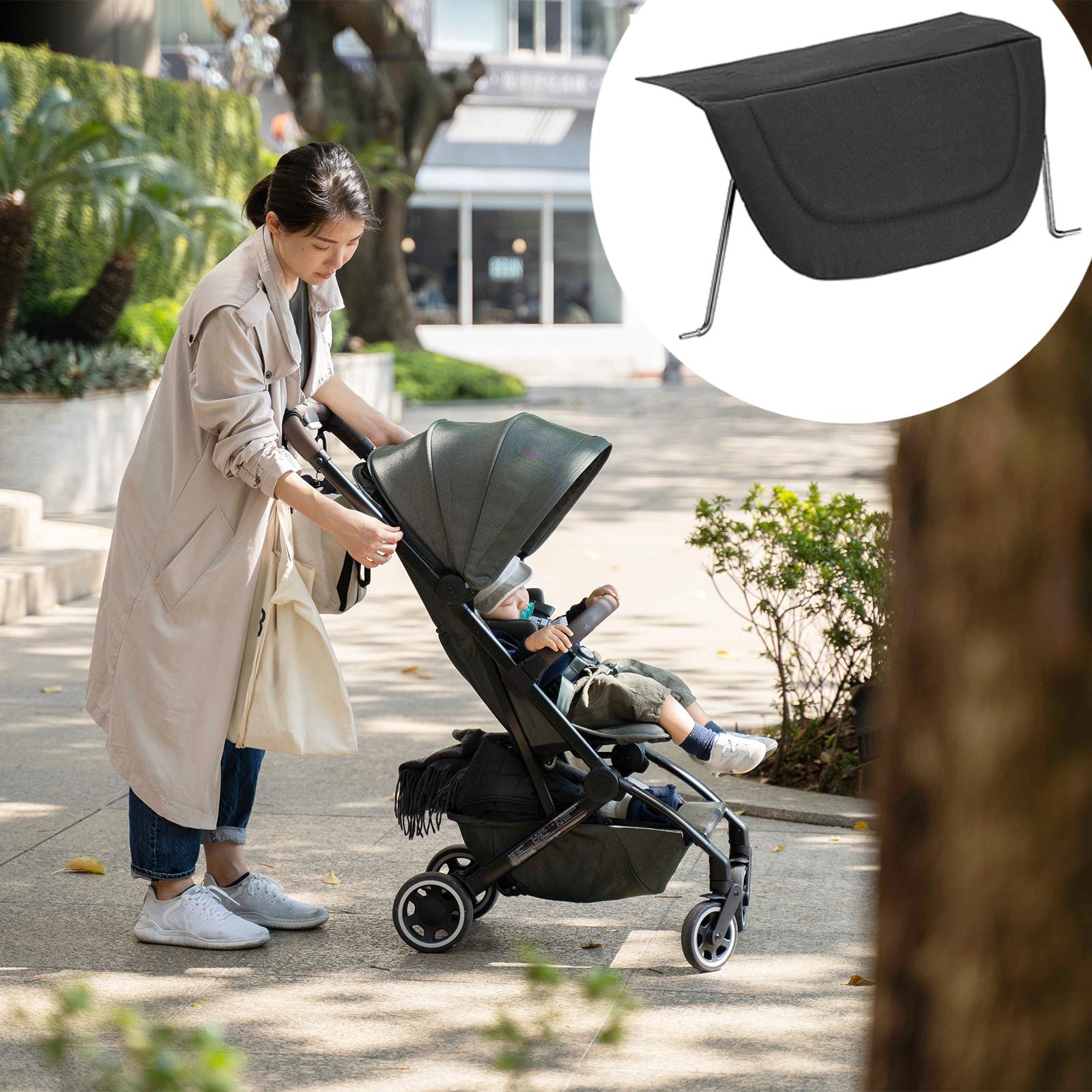 Lightweight Foldable Baby Stroller Compact - ที่วางเท้าแบบพับได้สำหรับรถเข็นเด็ก ทำจากโลหะและผ้า อุปกรณ์เสริมสำหรับรถเข็นเด็กเพื่อความสบายของลูกน้อย AER Plus