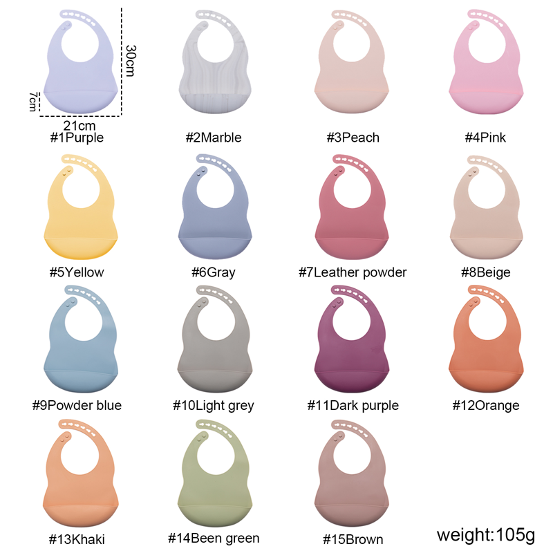 0-3ปีเอี๊ยมทารก BPA ฟรีซิลิโคน - Waterproof Baby Bibs Silicone บทวิจารณ์และราคา