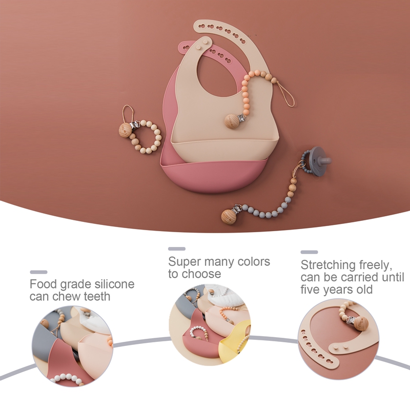 0-3ปีเอี๊ยมทารก BPA ฟรีซิลิโคน - Waterproof Baby Bibs Silicone บทวิจารณ์และราคา