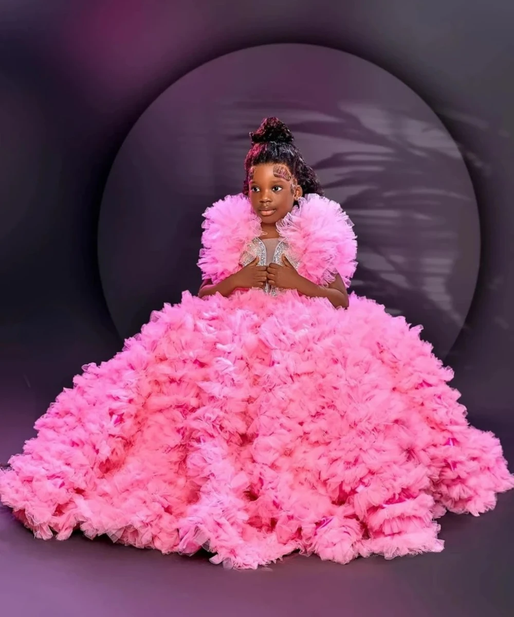 ชุดเดรสเด็กผู้หญิงงานแต่งงาน ผ - Toddler Girl Tulle Party Dress บทวิจารณ์และราคา