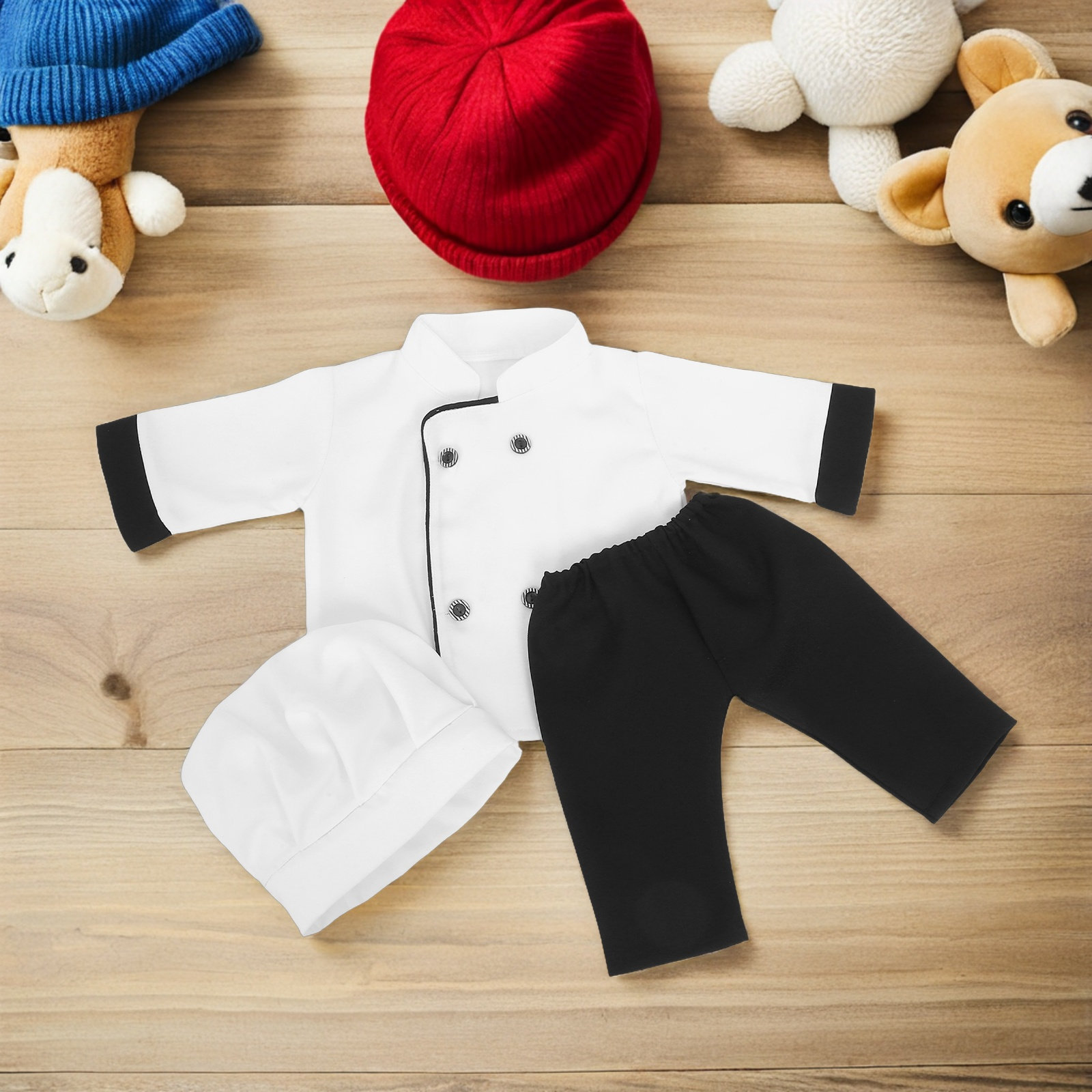 ชุดเชฟสำหรับทารก 1 ชุด สำหรับถ - Infant Photography Props Outfit บทวิจารณ์และราคา