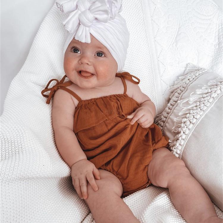 เสื้อผ้าเด็กผู้หญิงฤดูร้อน Rom - Baby Summer Linen Sleeveless Jumpsuit บทวิจารณ์และราคา