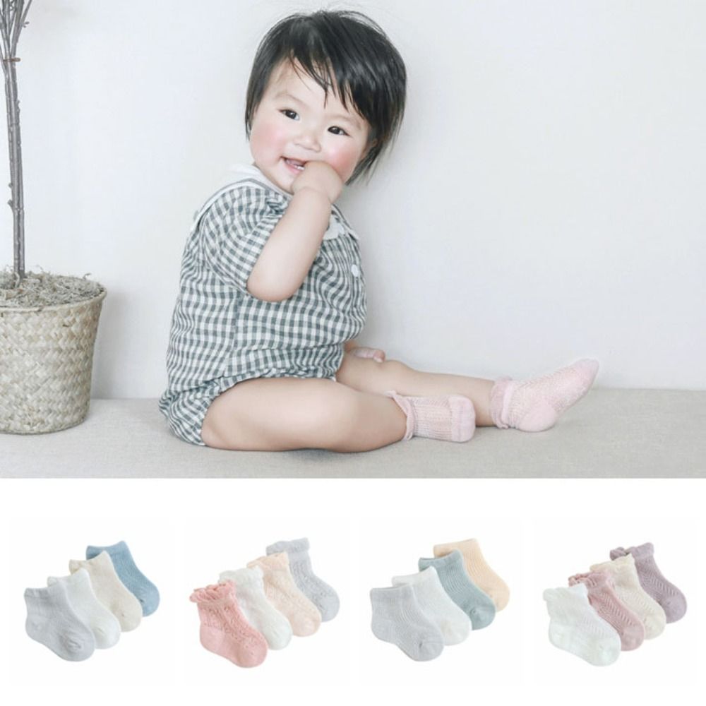 ถุงเท้าเด็กทารกผ้าฝ้ายหวาน 4 ค - Unisex Baby Socks Non Slip บทวิจารณ์และราคา