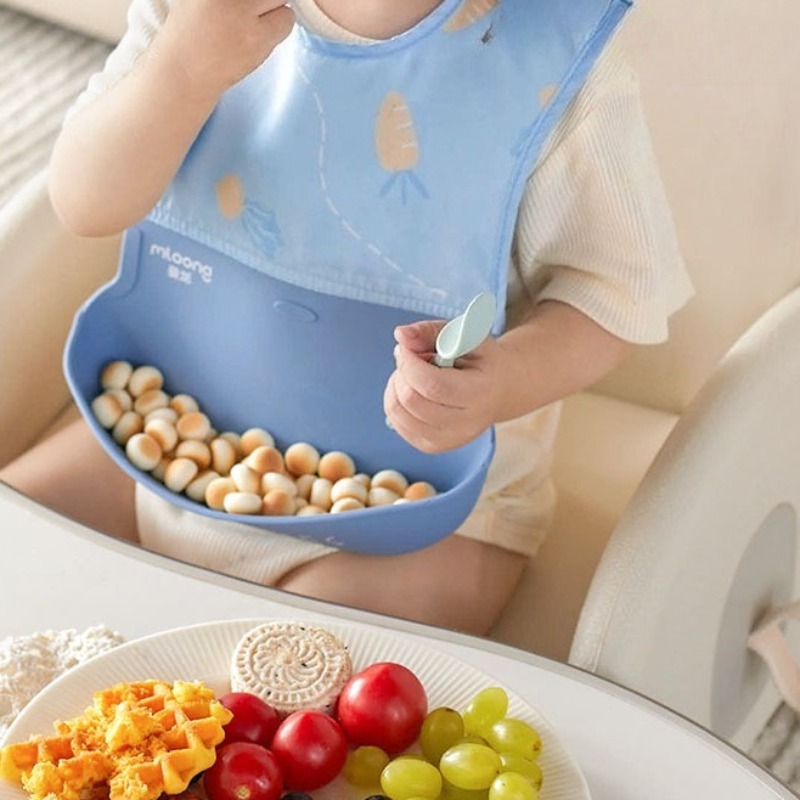 เด็กกันน้ํา Bib ผ้ากันเปื้อนเด - Waterproof Baby Bibs Silicone บทวิจารณ์และราคา