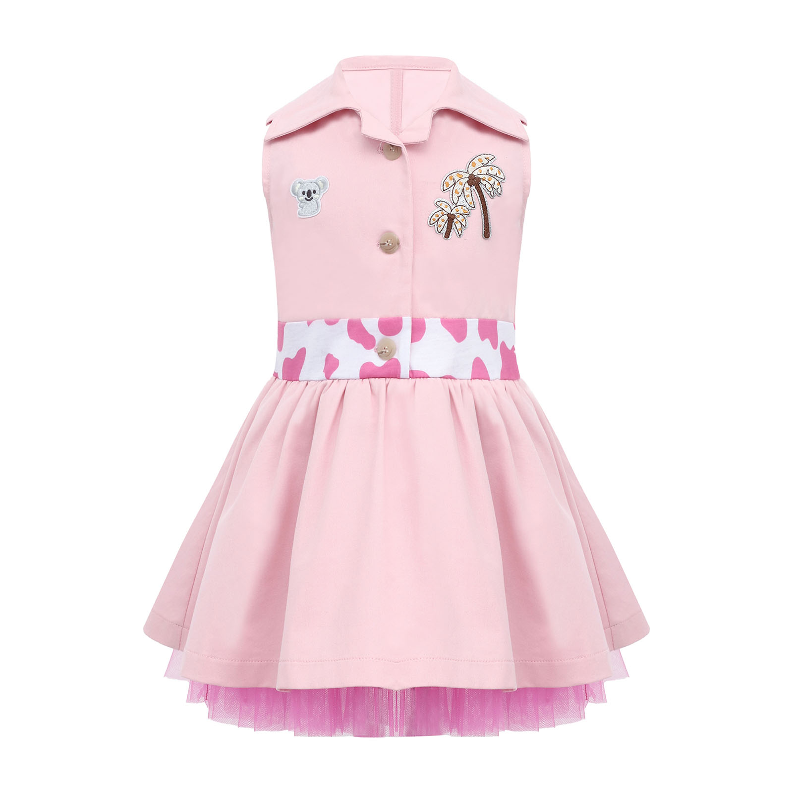 ชุดเด็กหญิงวัยเตาะแตะ ชุดพนักง - Toddler Girl Tulle Party Dress บทวิจารณ์และราคา