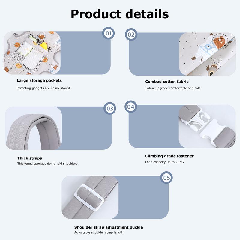 กระเป๋า gendongan Bayi แบบพกพา - Ergonomic Baby Carrier Newborn To Toddler บทวิจารณ์และราคา