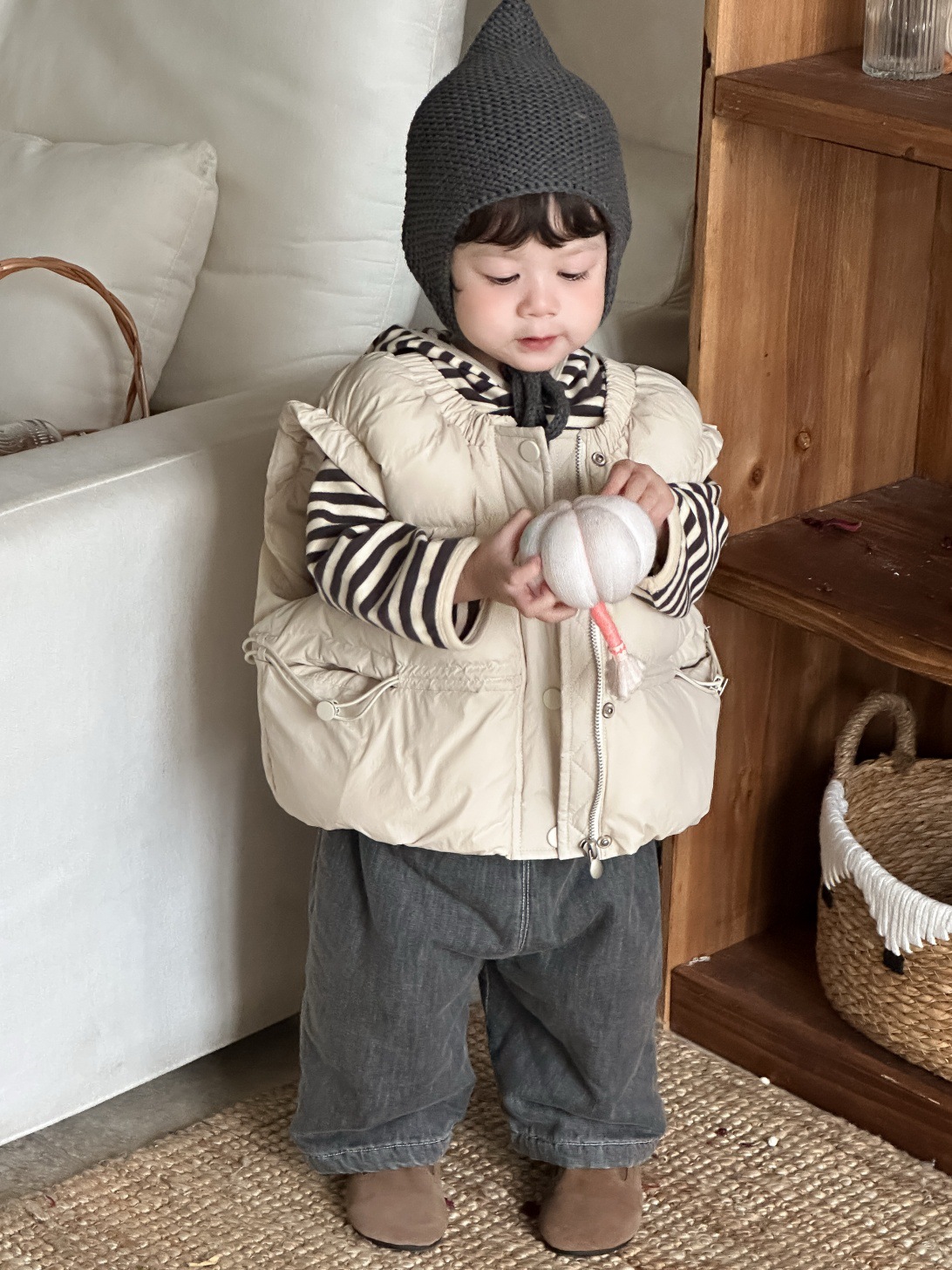 เสื้อกั๊กเด็กอ่อนแบบมีซับในสำห - Toddler Boy Winter Fleece Jacket บทวิจารณ์และราคา
