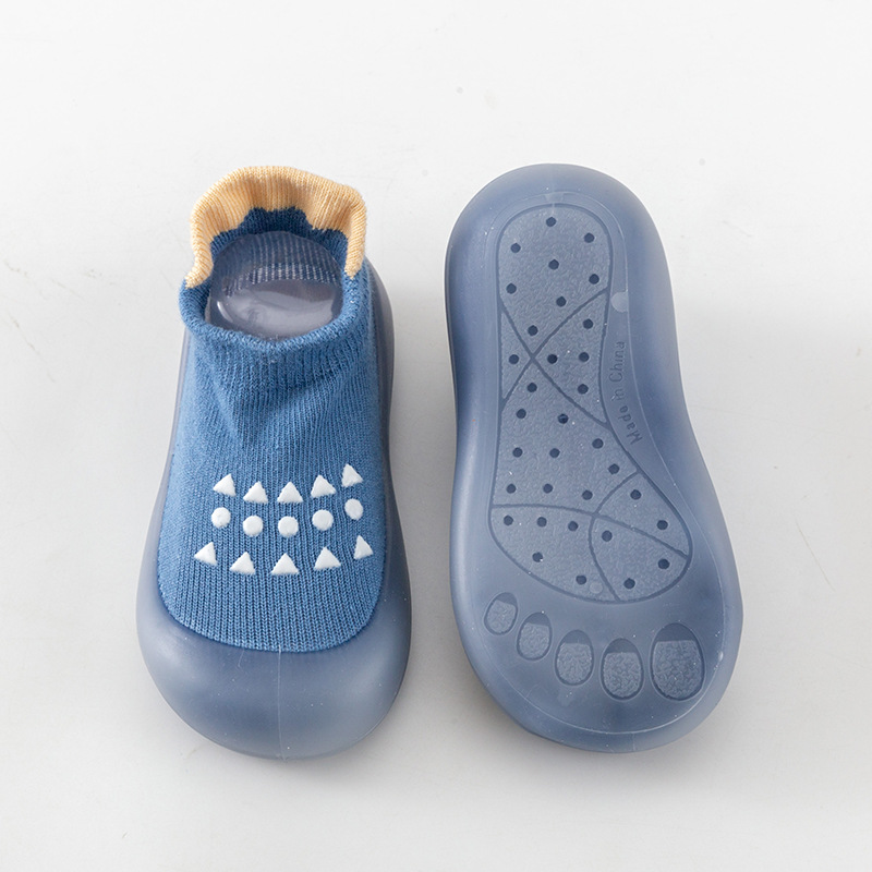 รองเท้าเด็กหัดเดินสีฟ้าและสีชม - Unisex Baby Socks Non Slip บทวิจารณ์และราคา