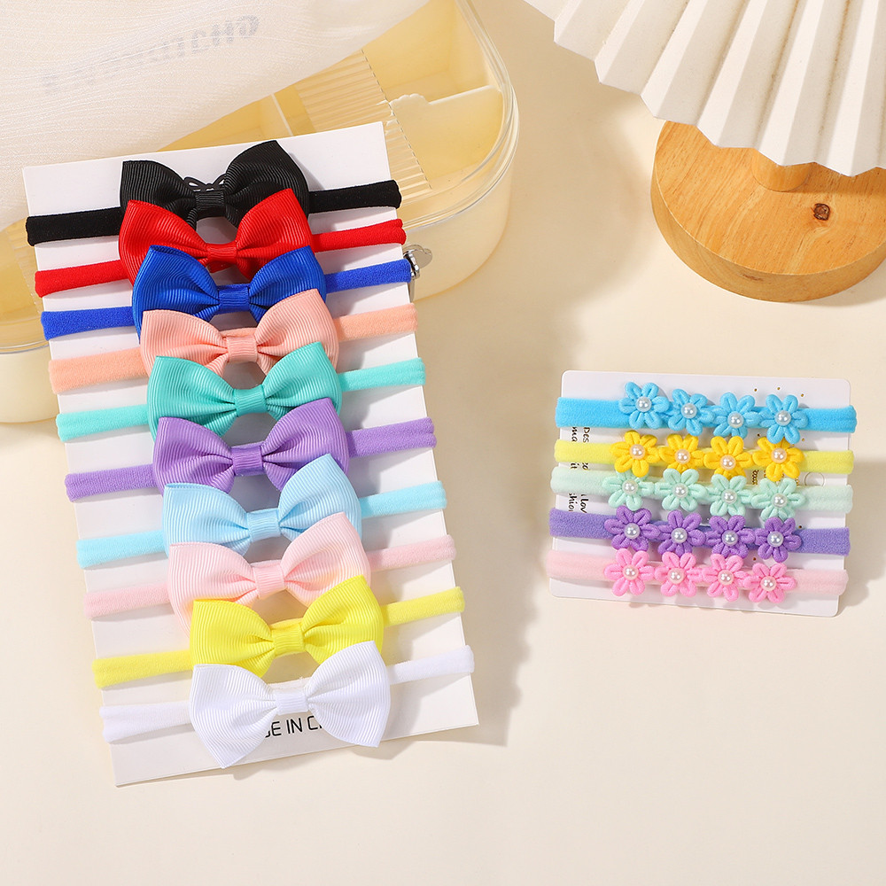 15 ชิ้นริบบิ้นโบว์ผ้าคาดศีรษะย - Baby Gear บทวิจารณ์และราคา