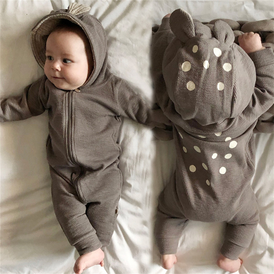 ชุดจั๊มสูทเด็กทารกน่ารักลายกวา - Cotton Baby Onesies Zipper บทวิจารณ์และราคา