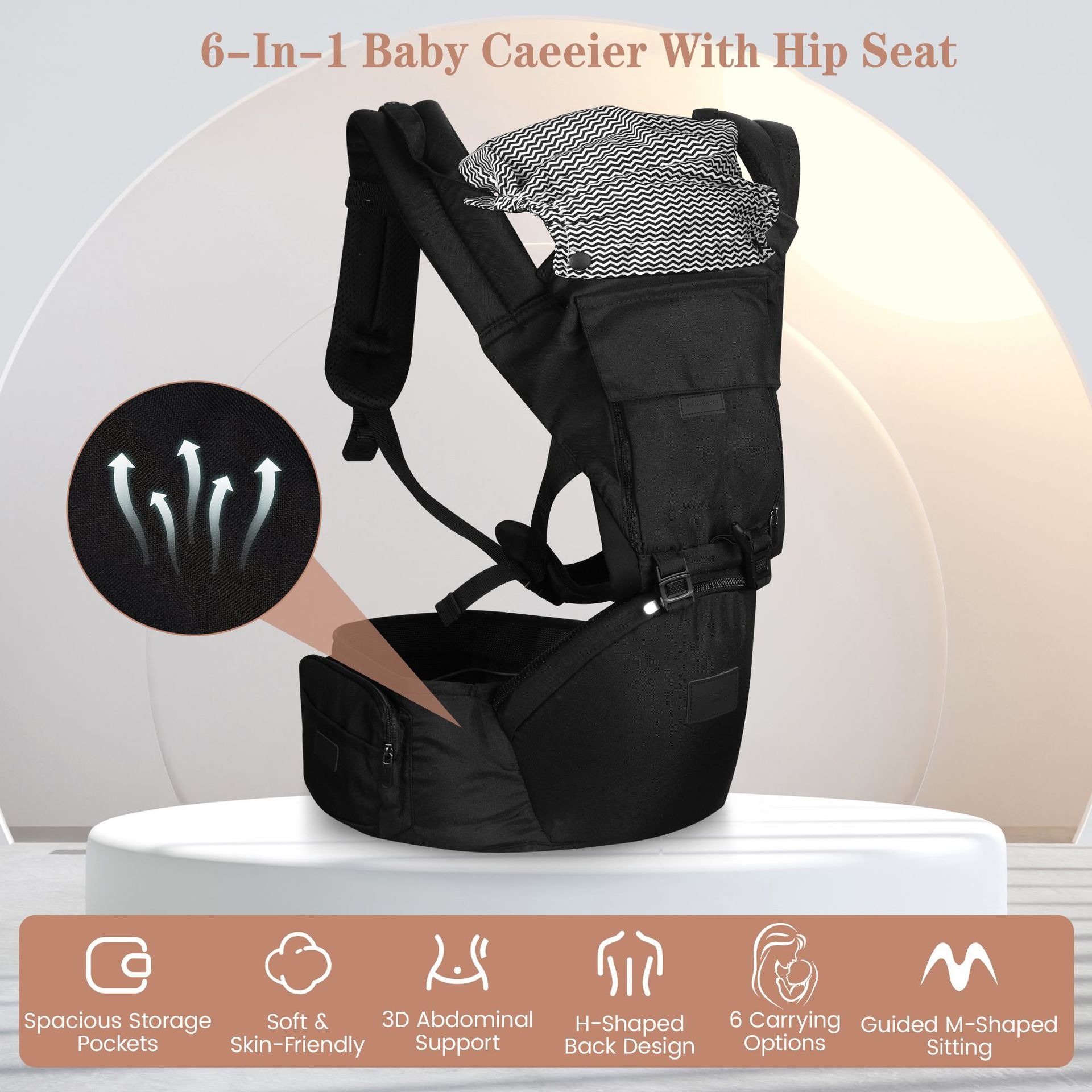 เป้อุ้มเด็กแบบมีที่นั่งสะโพก,  - Ergonomic Baby Carrier Newborn To Toddler บทวิจารณ์และราคา