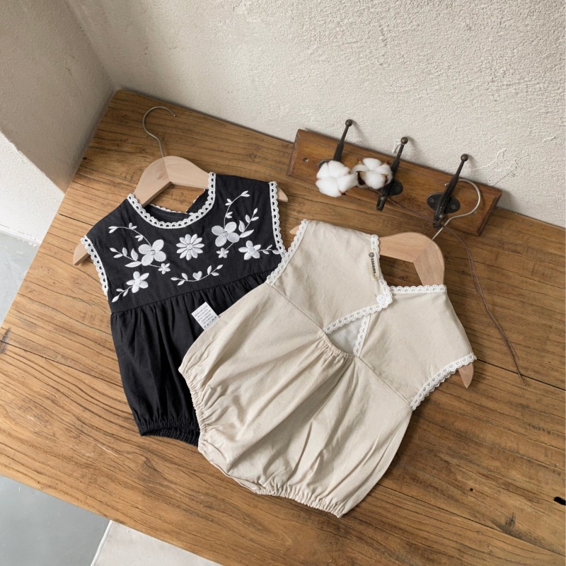 ZOETOPKID ฤดูร้อนเด็กวัยหัดเดิ - Baby Summer Linen Sleeveless Jumpsuit บทวิจารณ์และราคา