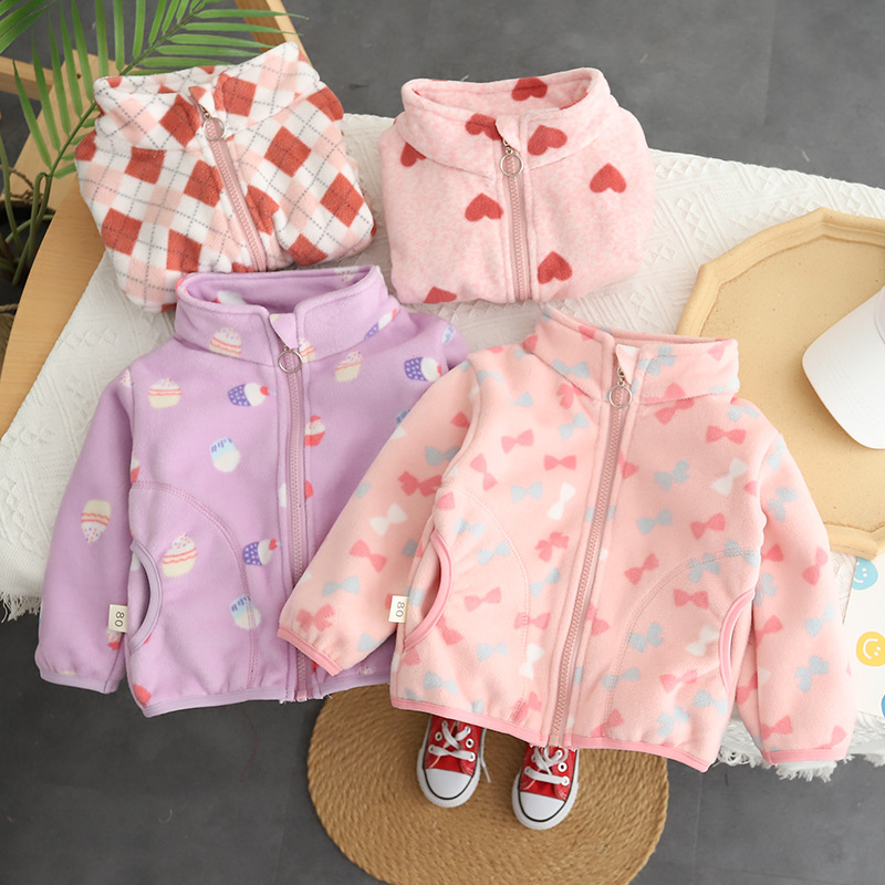 เสื้อโค้ทเด็กผู้ชายลายการ์ตูนผ - Toddler Boy Winter Fleece Jacket บทวิจารณ์และราคา