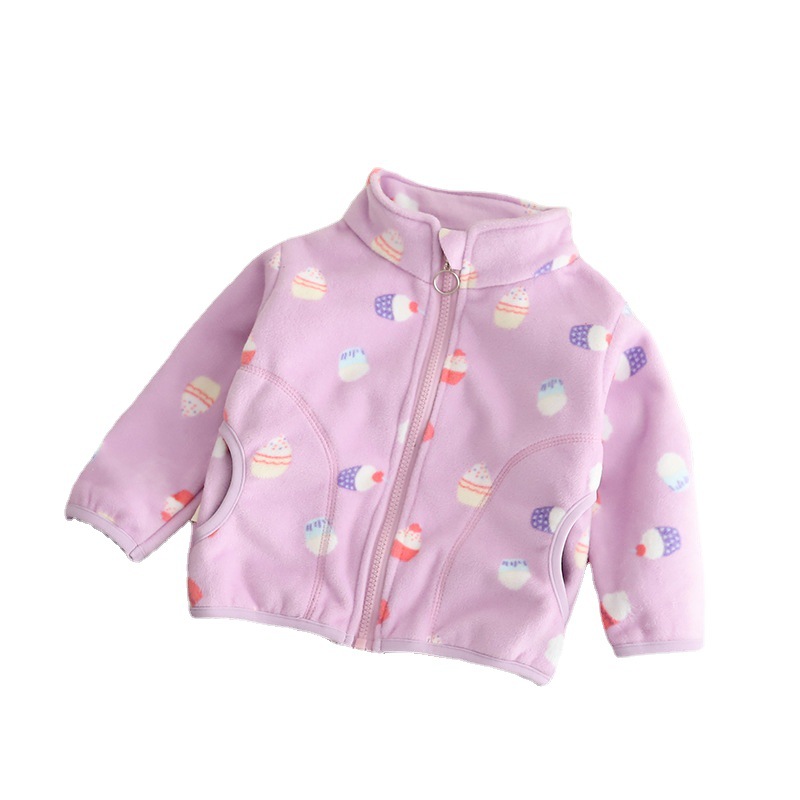 เสื้อโค้ทเด็กผู้ชายลายการ์ตูนผ - Toddler Boy Winter Fleece Jacket บทวิจารณ์และราคา