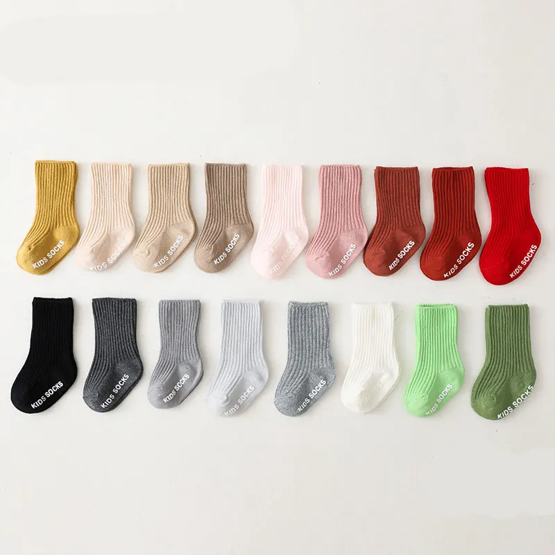 ฤดูใบไม้ร่วงฤดูหนาวเด็กทารกสีข - Unisex Baby Socks Non Slip บทวิจารณ์และราคา