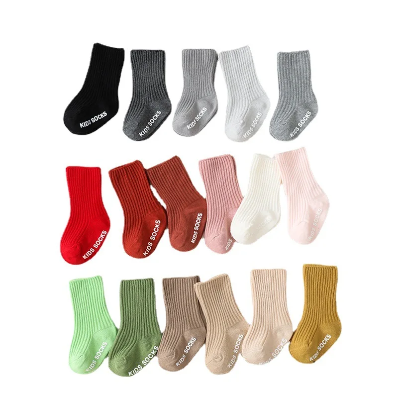 ฤดูใบไม้ร่วงฤดูหนาวเด็กทารกสีข - Unisex Baby Socks Non Slip บทวิจารณ์และราคา
