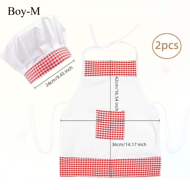 ชุดเชฟเด็กทารกผ้าลายตารางสีแดง - Infant Photography Props Outfit บทวิจารณ์และราคา
