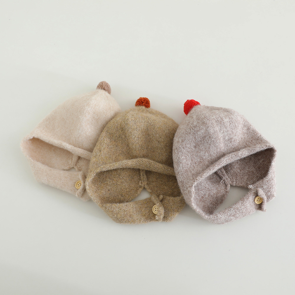 หมวกไหมพรมเด็กอ่อนแบบปิดหู ลาย - Infant Beanie Hat With Ears บทวิจารณ์และราคา