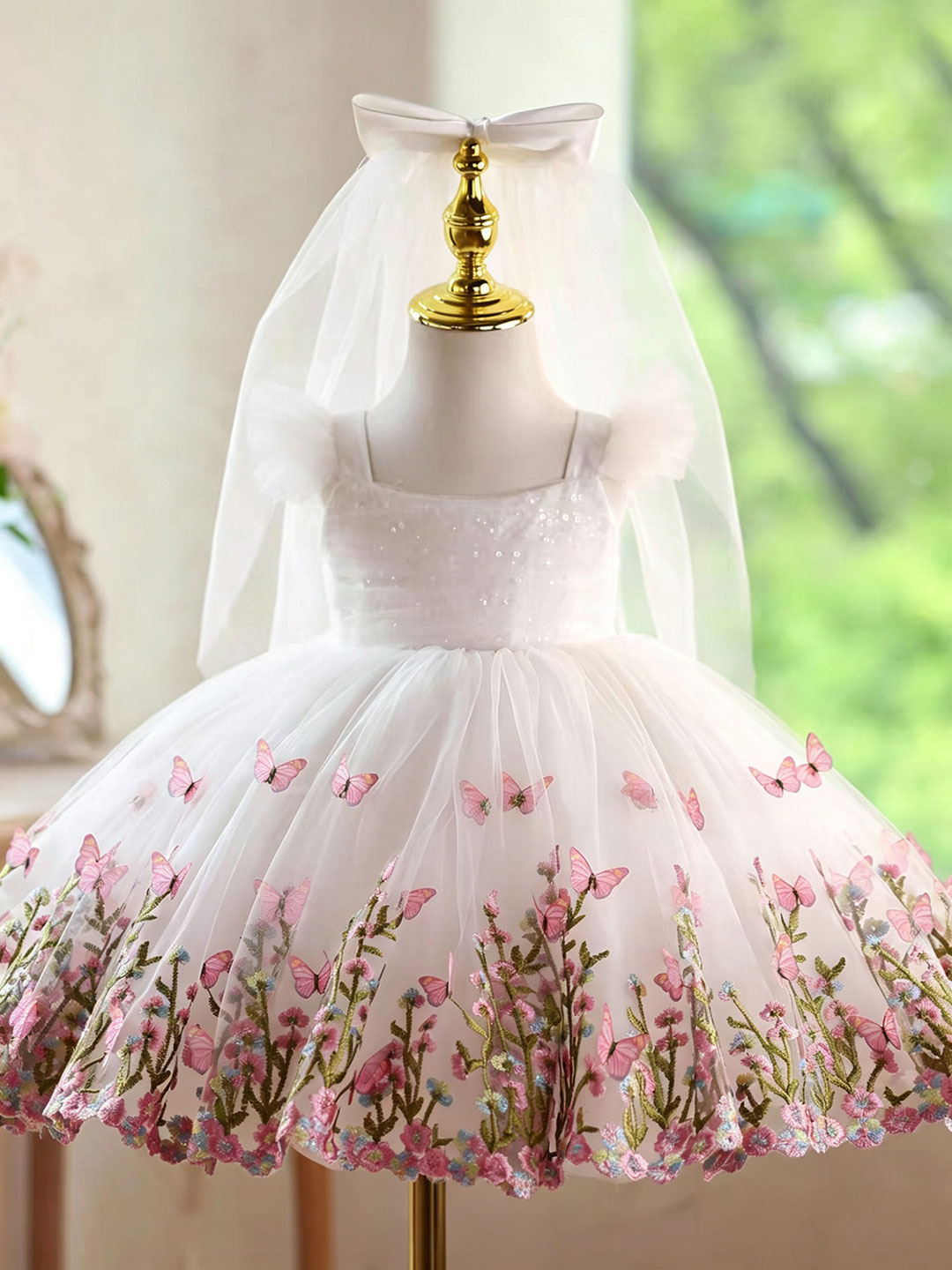 จิล วิช ดี 277 ชุดเดรสเด็กผู้ห - Toddler Girl Tulle Party Dress บทวิจารณ์และราคา