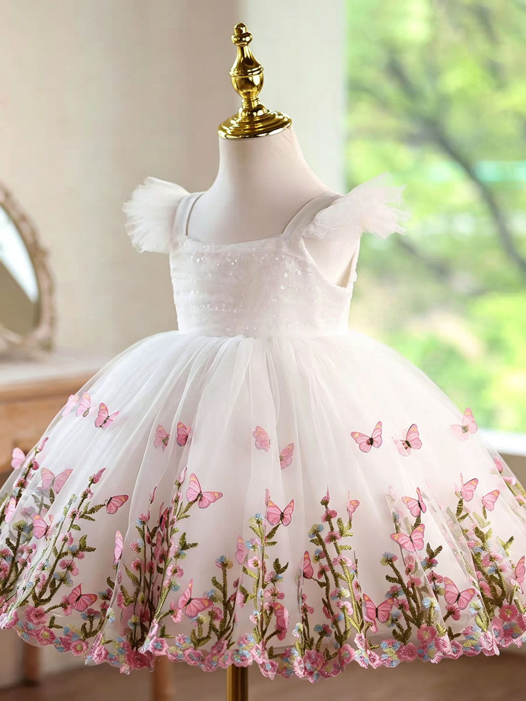 จิล วิช ดี 277 ชุดเดรสเด็กผู้ห - Toddler Girl Tulle Party Dress บทวิจารณ์และราคา