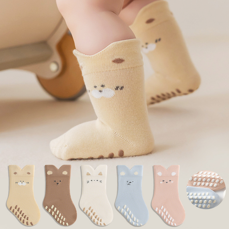 3/5 คู่ถุงเท้ากันลื่นสำหรับเด็ - Unisex Baby Socks Non Slip บทวิจารณ์และราคา