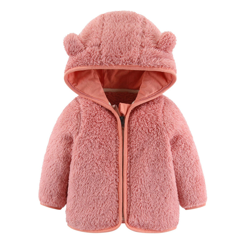 แจ็กเก็ตมีฮู้ดและซิปน่ารักลำลอ - Toddler Boy Winter Fleece Jacket บทวิจารณ์และราคา