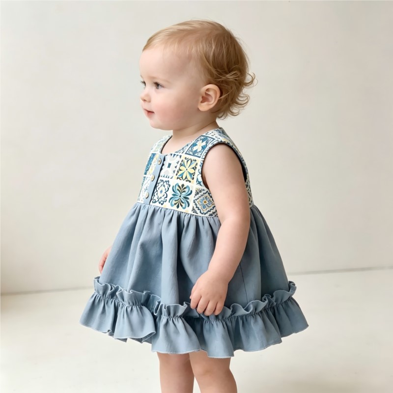 แฟชั่นทารกแรกเกิดเด็กสาวเด็กชา - Baby Summer Linen Sleeveless Jumpsuit บทวิจารณ์และราคา