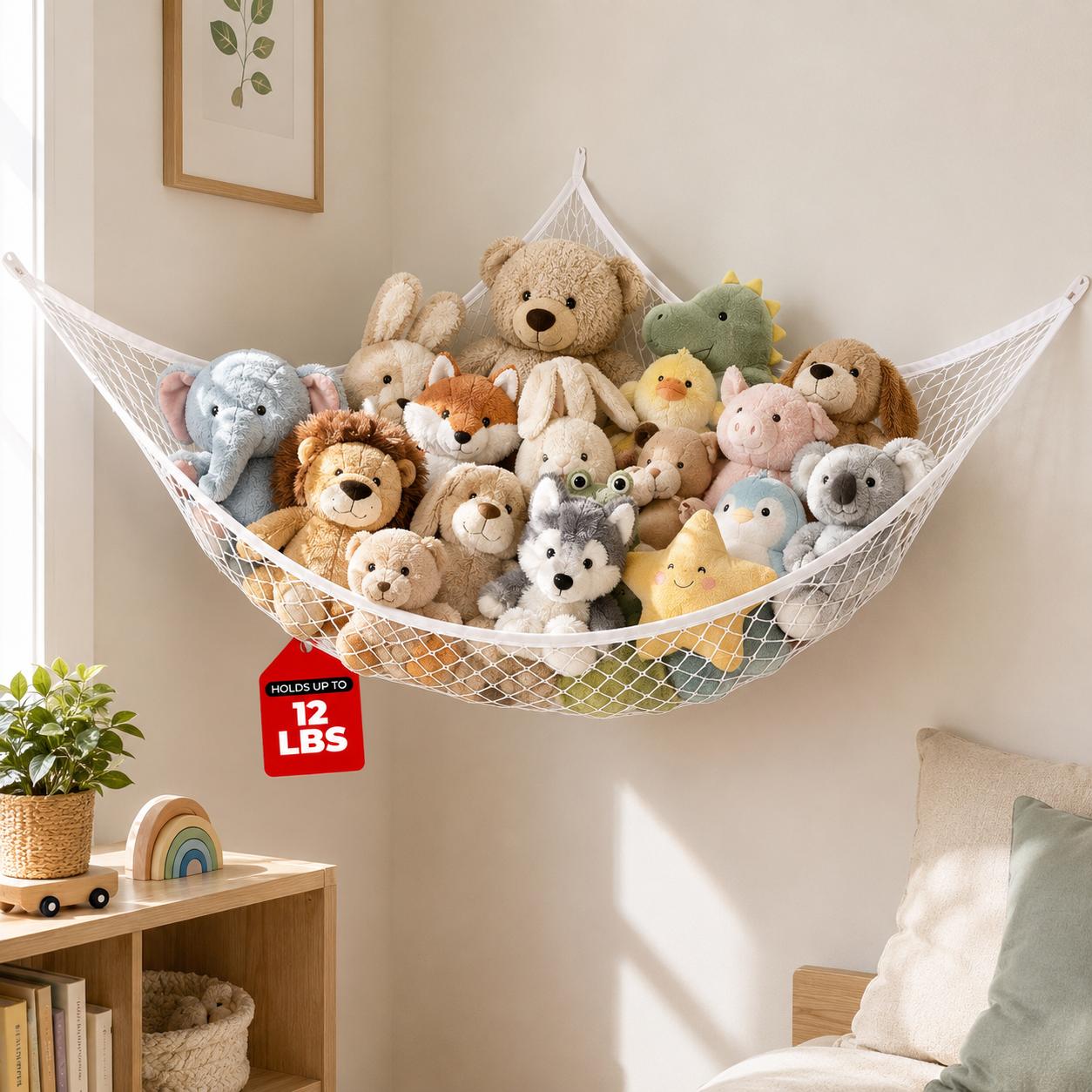 ตาข่ายเก็บของเล่นแบบแขวน ที่จั - Nursery บทวิจารณ์และราคา