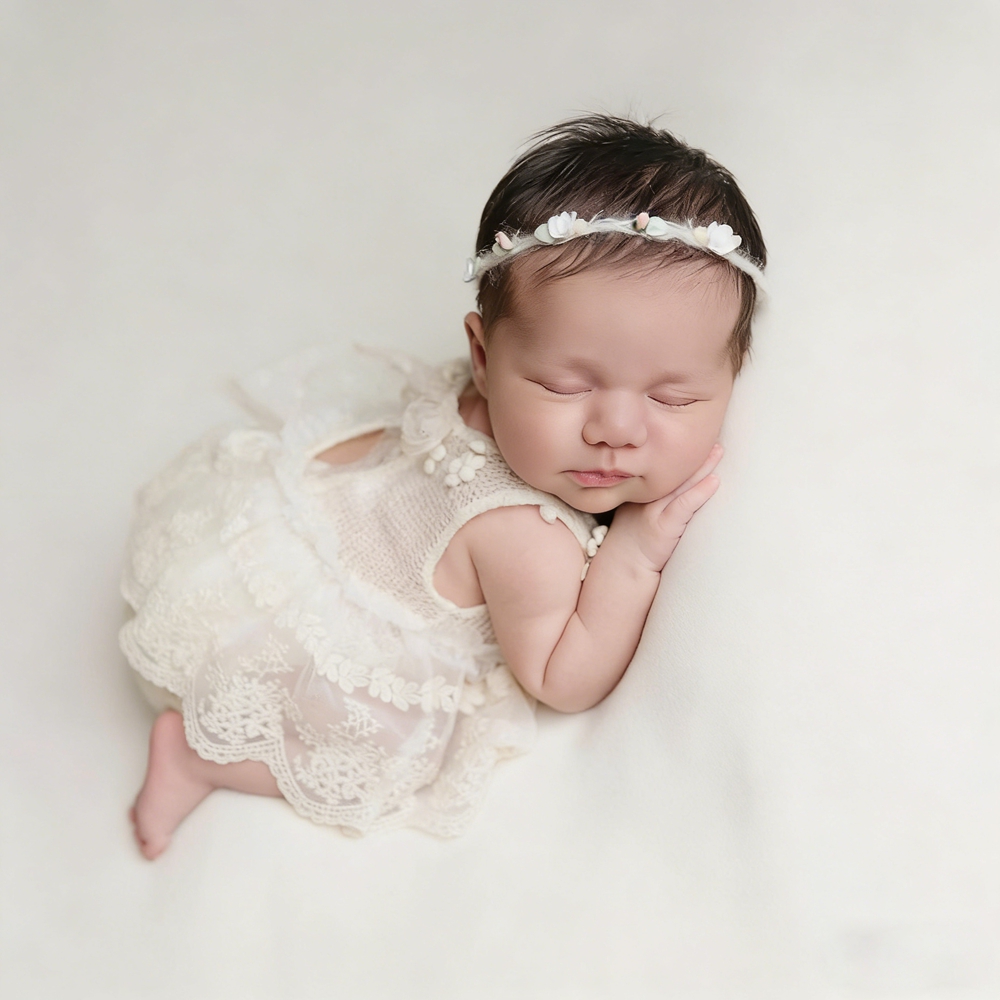 ชุดถ่ายภาพเด็กทารก อุปกรณ์ประก - Newborn Baby Girl Romper Floral บทวิจารณ์และราคา