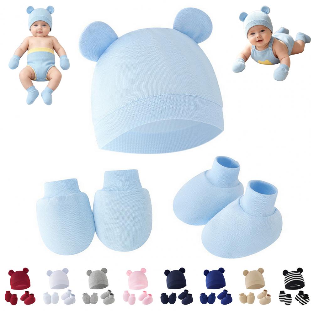 ถุงมือกันรอยขีดข่วนสำหรับทารกแ - Infant Beanie Hat With Ears บทวิจารณ์และราคา