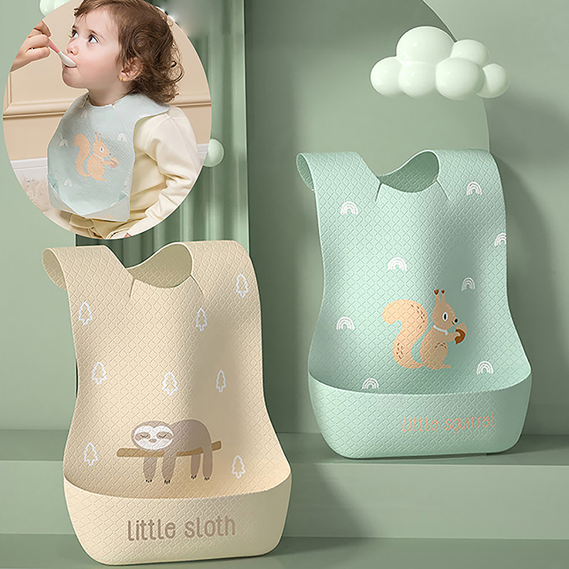 เอี๊ยมทารกให้อาหารเด็กพร้อมโต๊ - Waterproof Baby Bibs Silicone บทวิจารณ์และราคา