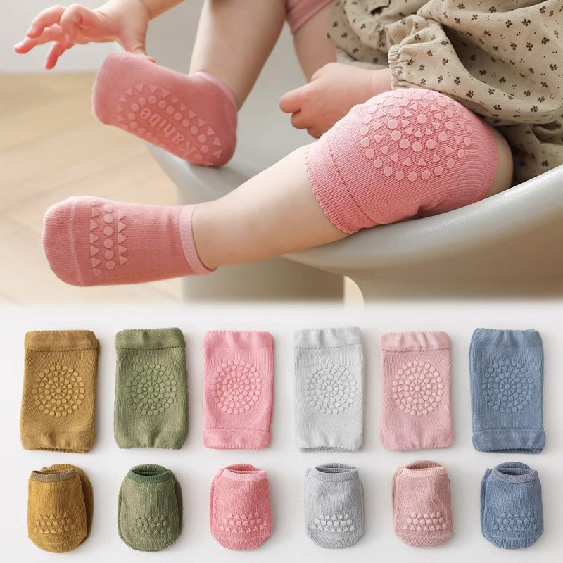ถุงเท้าเด็กและสนับเข่า 3 ชุด ส - Unisex Baby Socks Non Slip บทวิจารณ์และราคา
