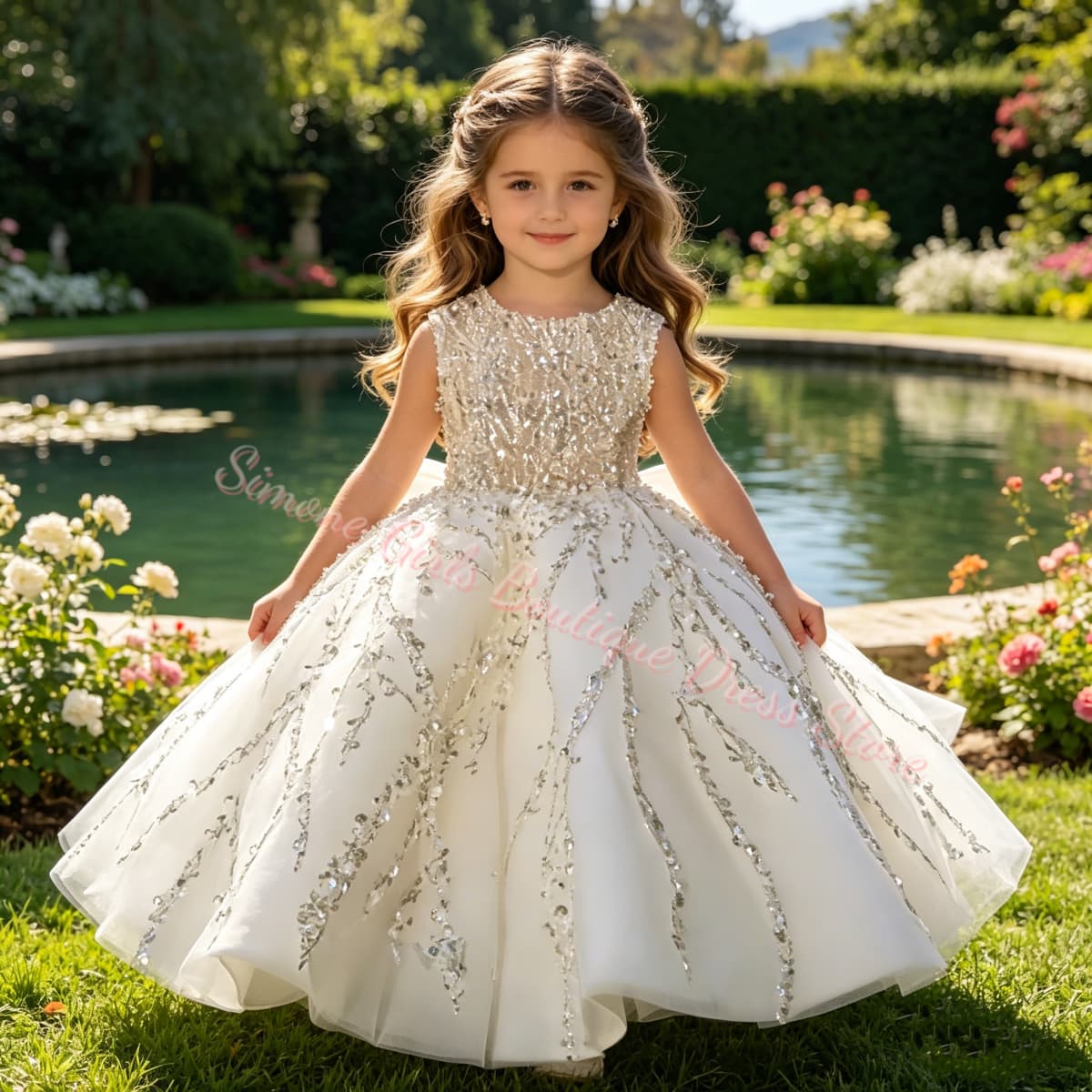 ชุดเดรสเด็กผู้หญิงสำหรับงานแต่ - Toddler Girl Tulle Party Dress บทวิจารณ์และราคา