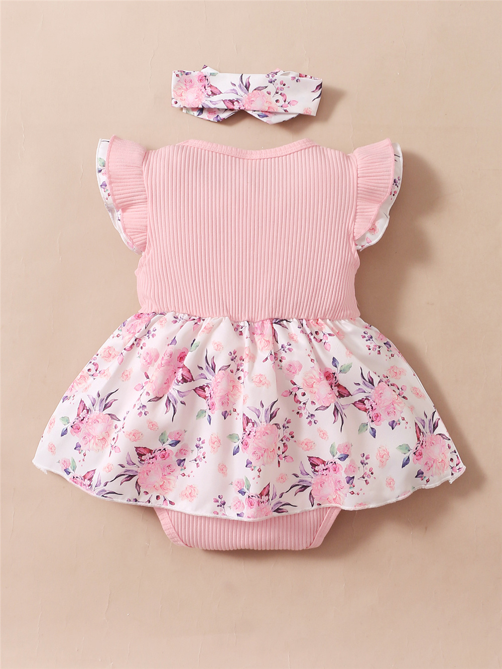 0-18เดือนชุดชั้นนอกลายดอกไม้เด - Newborn Baby Girl Romper Floral บทวิจารณ์และราคา