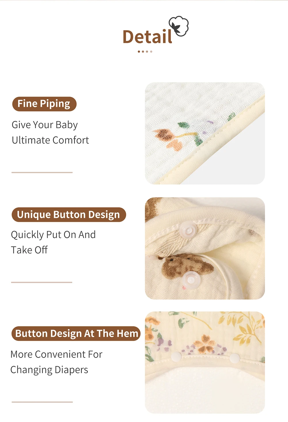 INSULAR ชุดบอดี้สูทเด็กทารกแรก - Newborn Baby Girl Romper Floral บทวิจารณ์และราคา