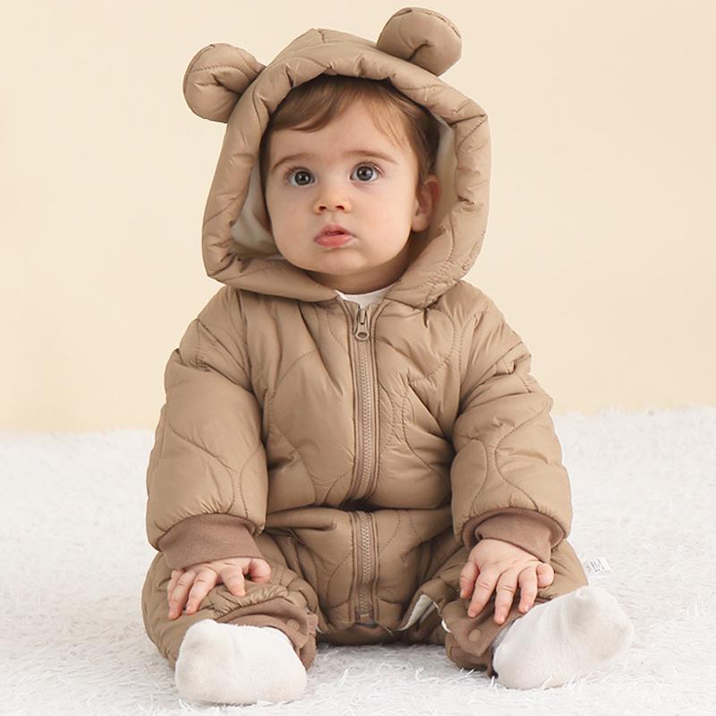 ทารกแรกเกิดทารกRomperฤดูหนาวTh - Cotton Baby Onesies Zipper บทวิจารณ์และราคา