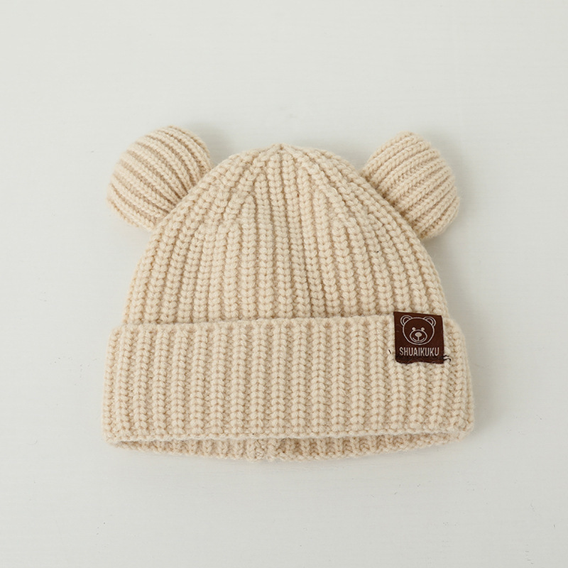 หมวกไหมพรมเด็กอ่อนลายการ์ตูนหู - Infant Beanie Hat With Ears บทวิจารณ์และราคา