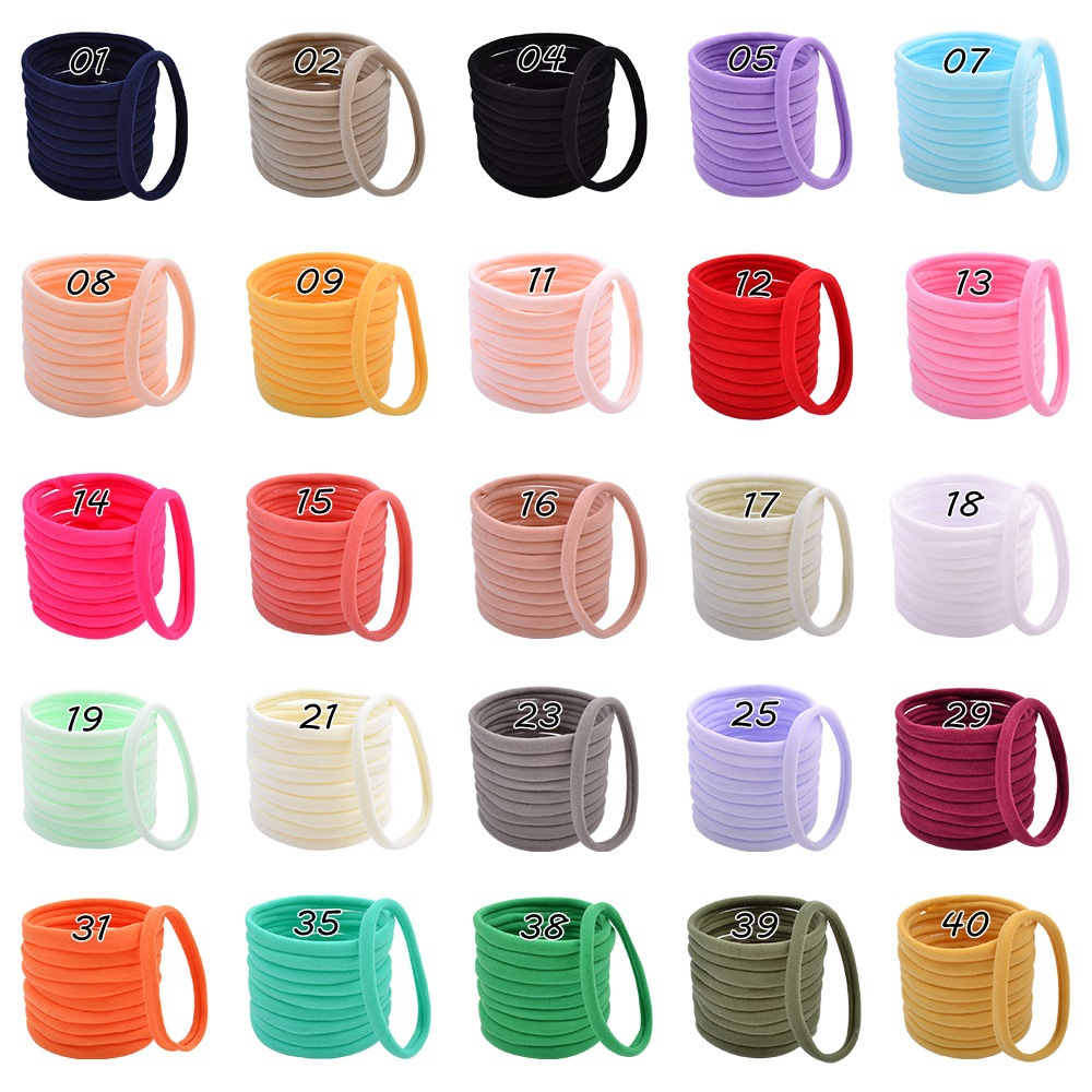 50 ชิ้น ที่คาดผมไนลอนแบบยืดหยุ - Baby Gear บทวิจารณ์และราคา