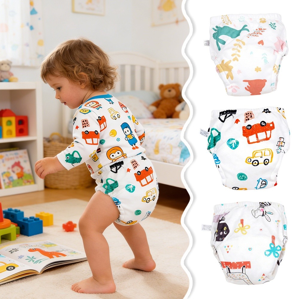 กางเกงฝึกหัดเด็กผ้าฝ้ายใส่สบาย - Toddler Training Pants Leak Proof บทวิจารณ์และราคา