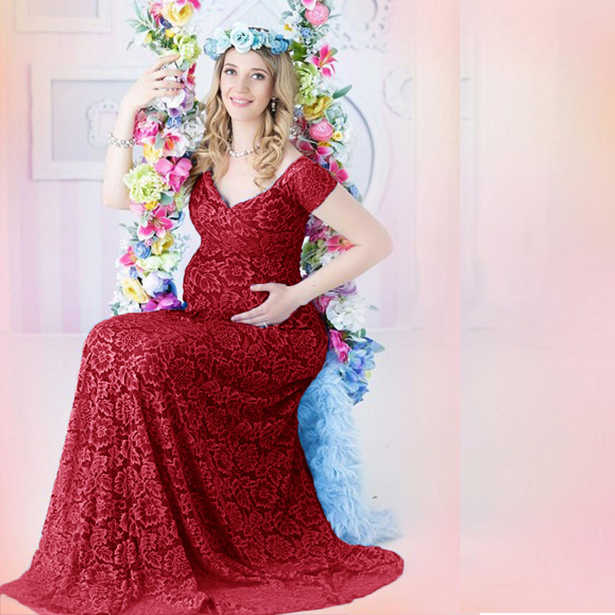 ชุดเดรสคลุมท้องสไตล์ยุโรปอเมริ - Maternity Wear บทวิจารณ์และราคา