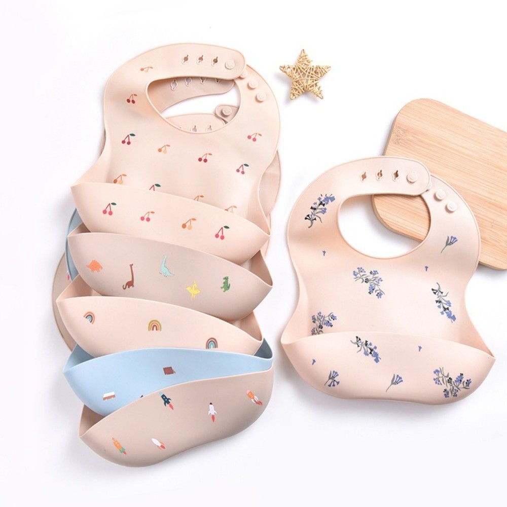 ผ้ากันเปื้อนซิลิโคนสำหรับเด็กแ - Waterproof Baby Bibs Silicone บทวิจารณ์และราคา