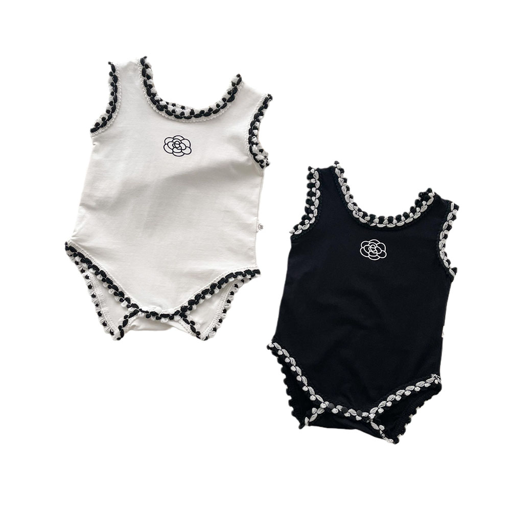 เด็กทารกเด็กผู้หญิงผ้าฝ้ายผ้าล - Baby Summer Linen Sleeveless Jumpsuit บทวิจารณ์และราคา
