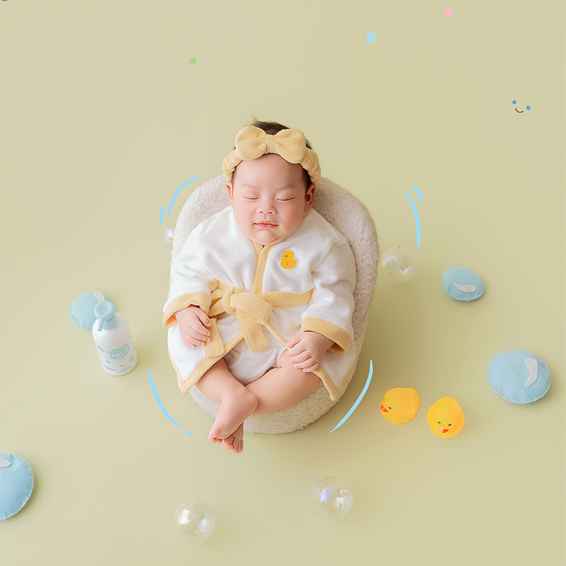 ชุดถ่ายภาพทารกแรกเกิดธีมอ่างอา - Infant Photography Props Outfit บทวิจารณ์และราคา