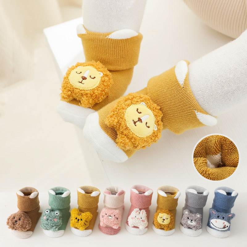 0-3Years ทารกแรกเกิดเด็กทารกถุ - Unisex Baby Socks Non Slip บทวิจารณ์และราคา