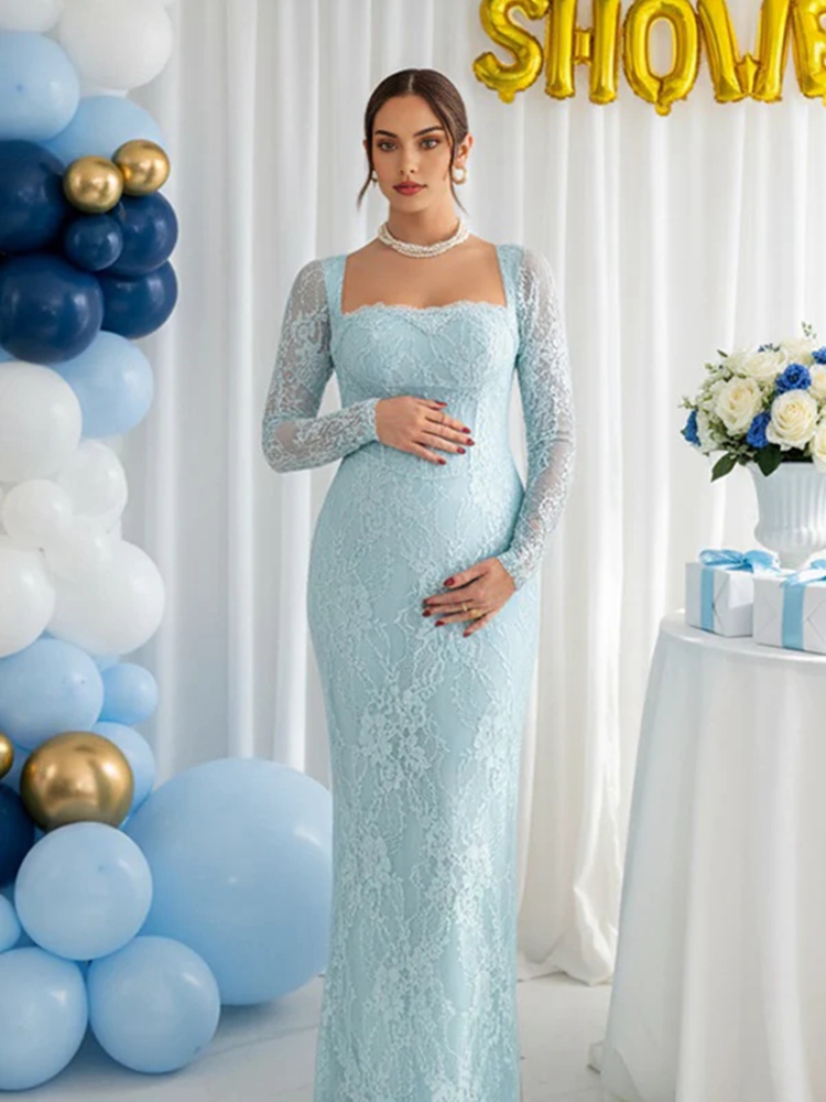ชุดเดรสลูกไม้สำหรับถ่ายภาพคนท้ - Maternity Wear บทวิจารณ์และราคา