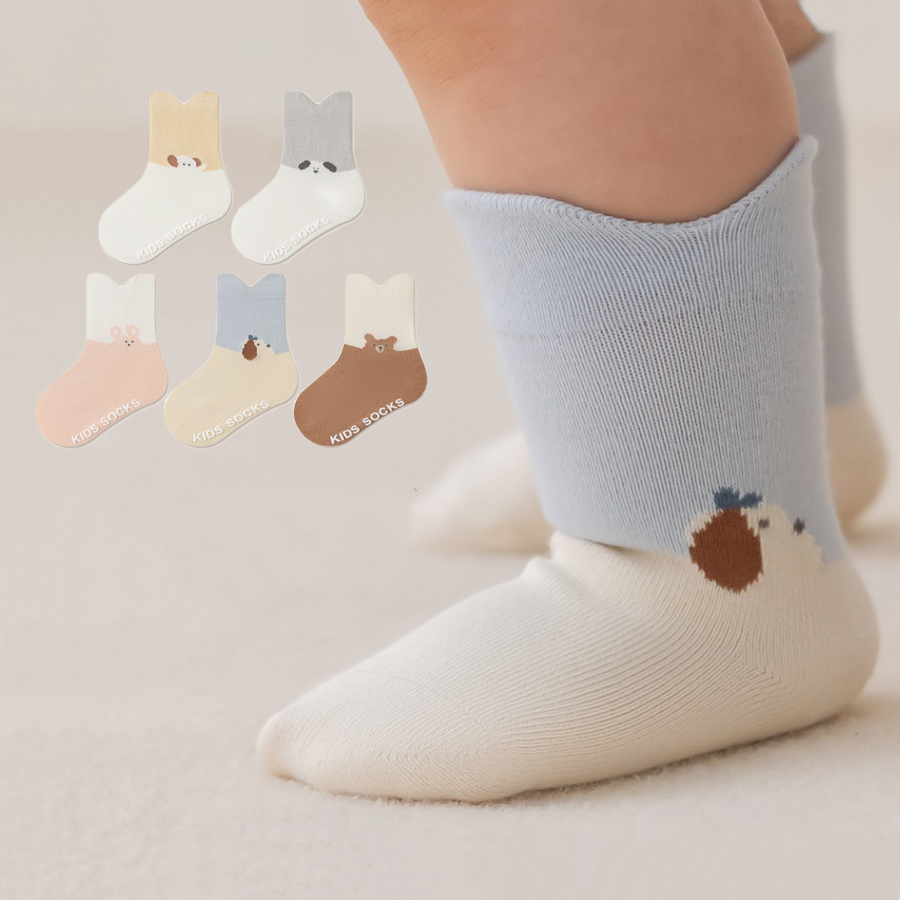 ถุงเท้าเด็กแรกเกิดลายการ์ตูนสั - Unisex Baby Socks Non Slip บทวิจารณ์และราคา