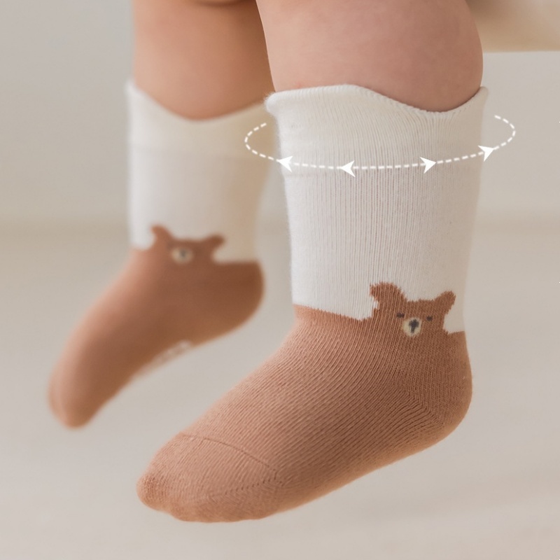 ถุงเท้าเด็กแรกเกิดลายการ์ตูนสั - Unisex Baby Socks Non Slip บทวิจารณ์และราคา